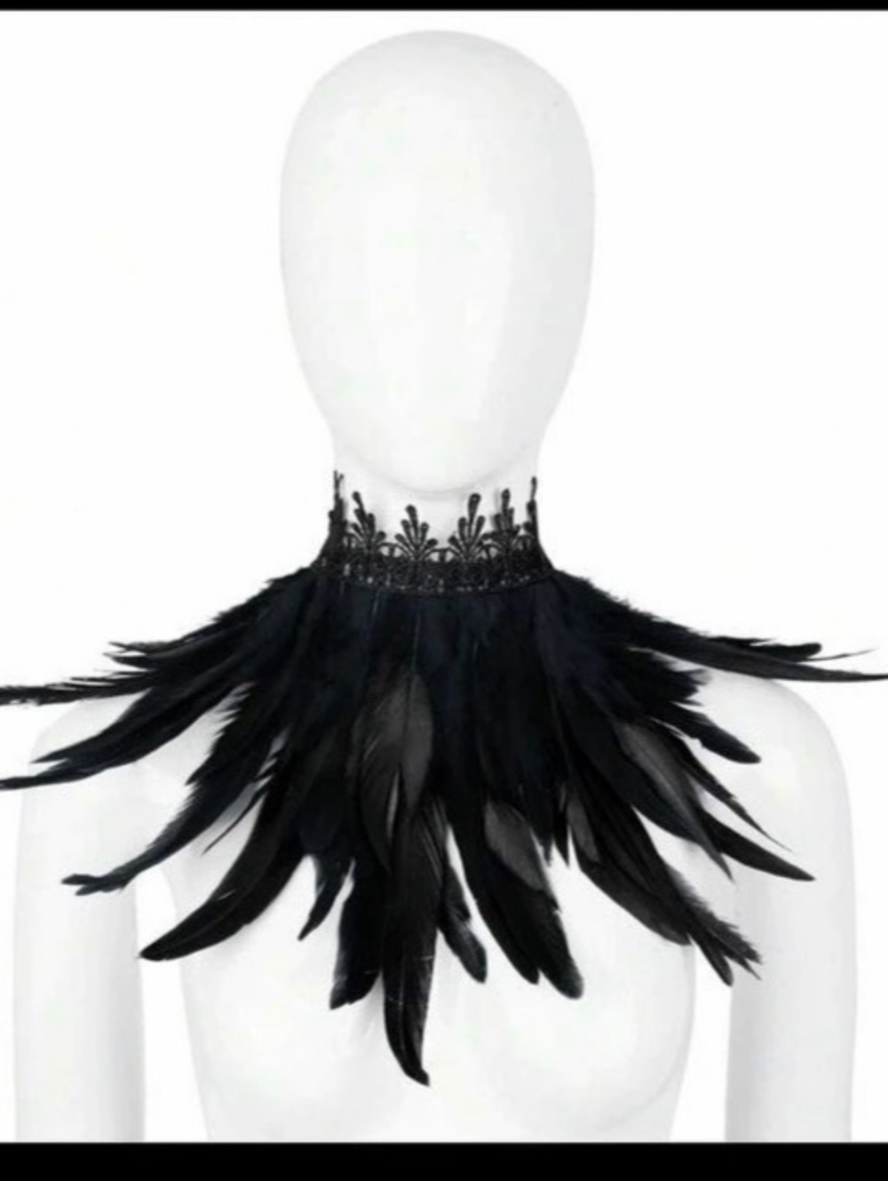 Black Feather Collar
